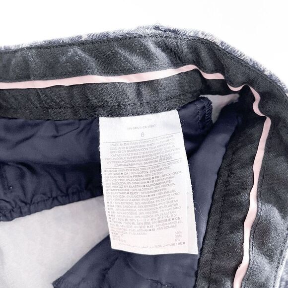 Banana Republic Womens Sloan Fit Trouser Ankle Pants Northern Python Blue White - Picture 6 of 10